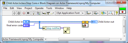 LabVIEW Actor Framework Child Class Stop Core