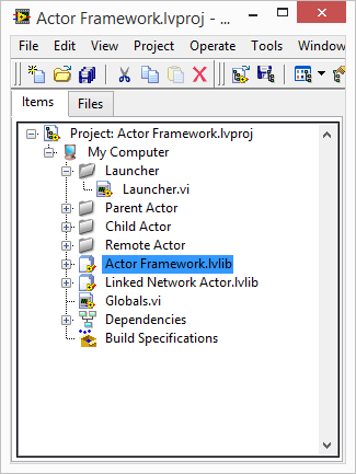LabVIEW Actor Framework Linked Network Actor.lvlib