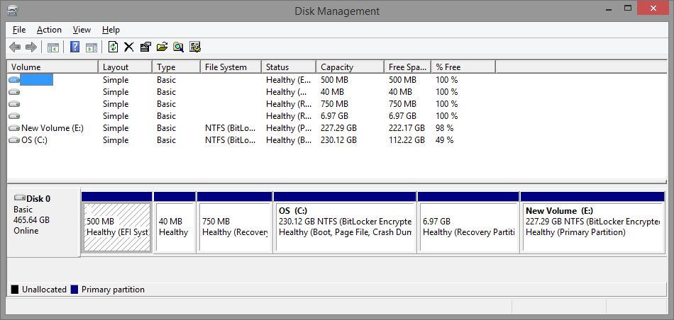 Clone Windows SSD to External USB - Windows Disk Management