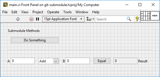 git submodule labview